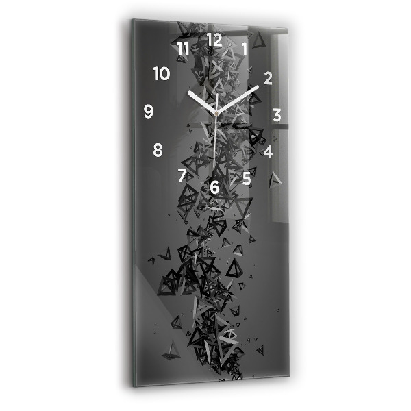 Vertical wall clock Dark abstraction