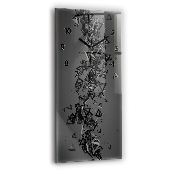 Vertical wall clock Dark abstraction