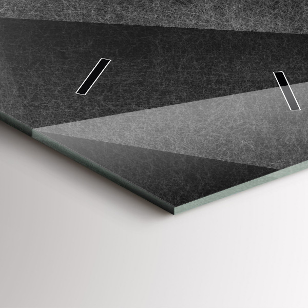 Vertical wall clock Geometric abstraction