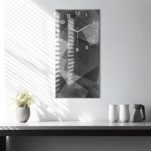 Vertical wall clock Geometric abstraction
