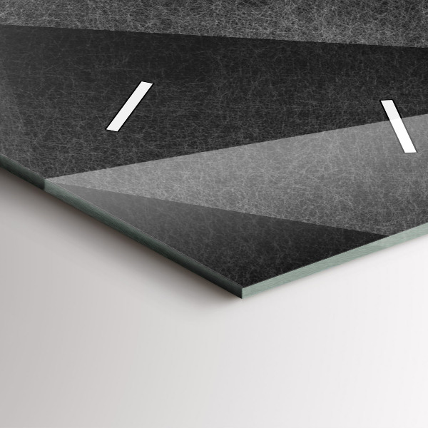 Vertical wall clock Geometric abstraction