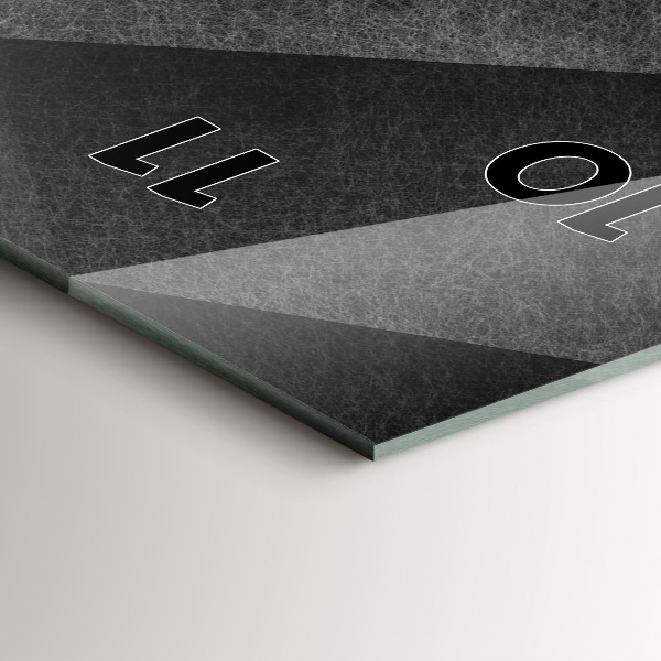 Vertical wall clock Geometric abstraction