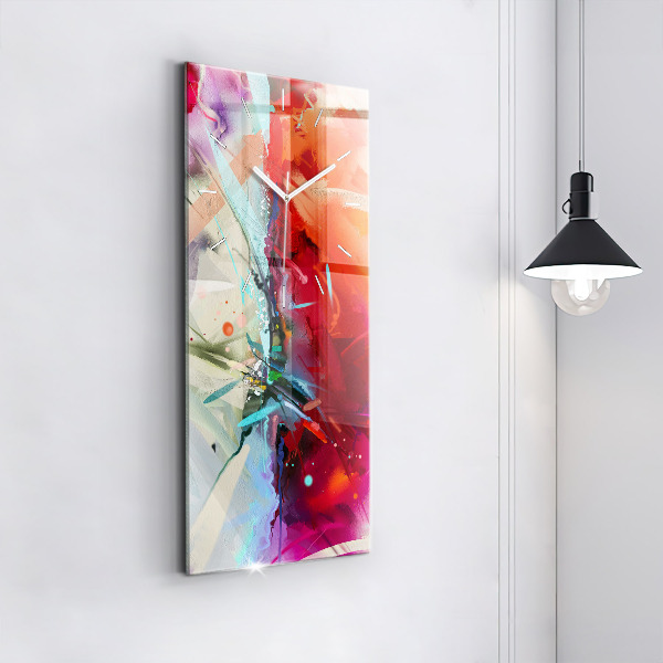 Vertical wall clock Rows of spices