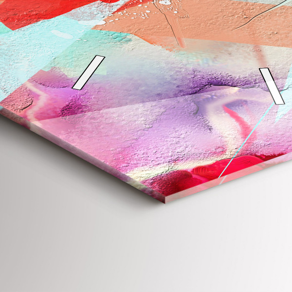 Vertical wall clock Rows of spices