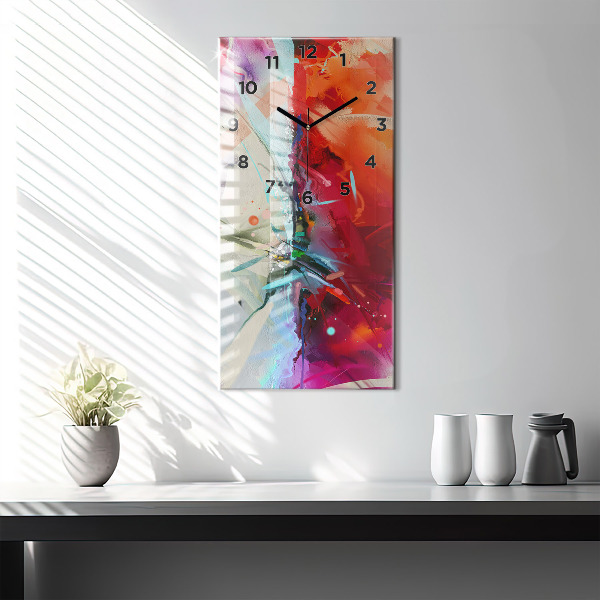 Vertical wall clock Rows of spices