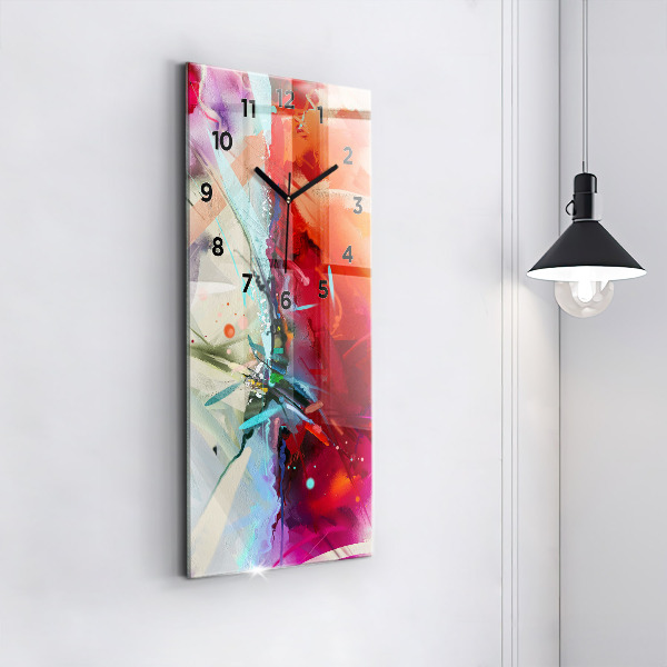 Vertical wall clock Rows of spices