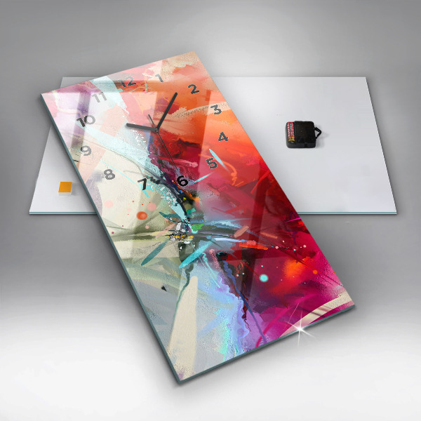 Vertical wall clock Rows of spices