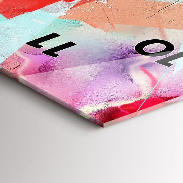 Vertical wall clock Rows of spices