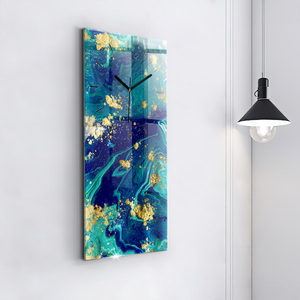 Vertical wall clock Modern abstraction