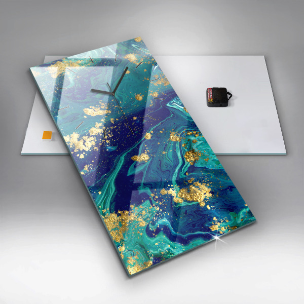 Vertical wall clock Modern abstraction