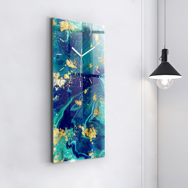 Vertical wall clock Modern abstraction