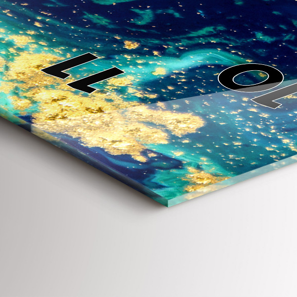 Vertical wall clock Modern abstraction