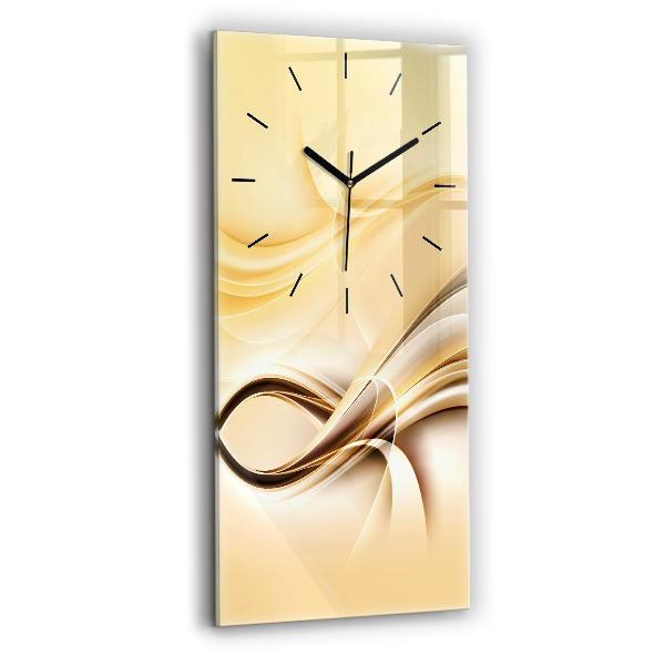 Vertical wall clock Abstraction waves