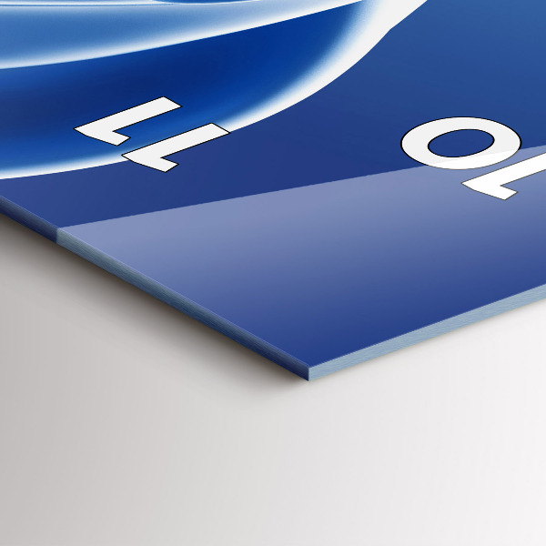 Vertical wall clock Liquid abstraction