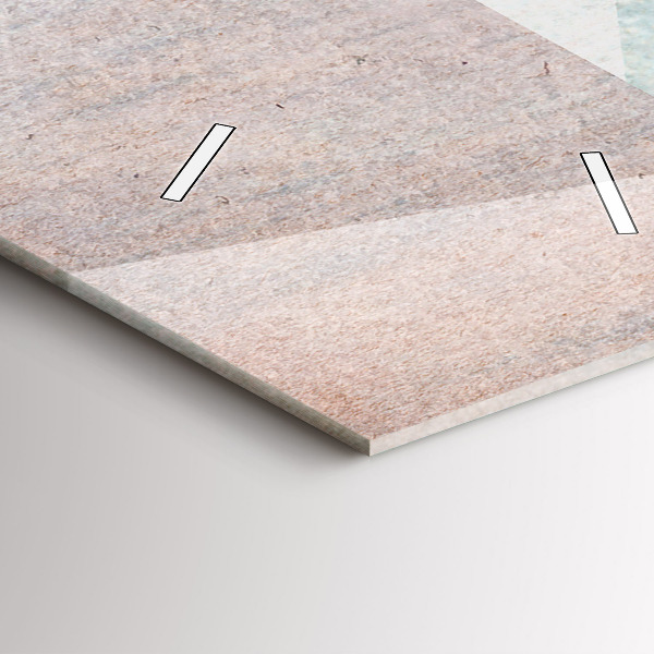 Vertical wall clock Triangles Abstract Texture