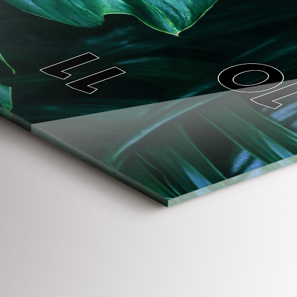 Vertical wall clock The Tropical Side of Nature