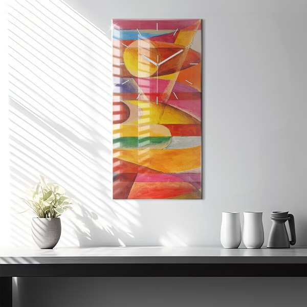 Vertical wall clock Art Decoration Abstraction