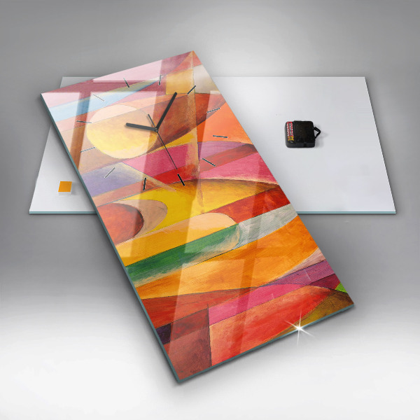 Vertical wall clock Art Decoration Abstraction