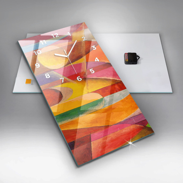 Vertical wall clock Art Decoration Abstraction