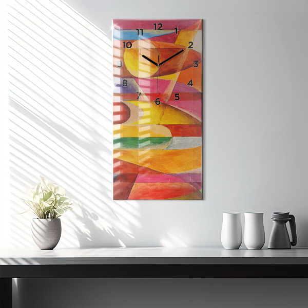 Vertical wall clock Art Decoration Abstraction