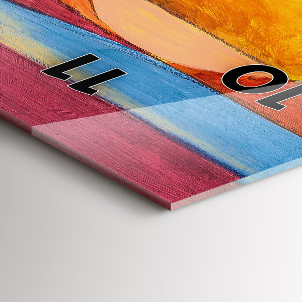 Vertical wall clock Art Decoration Abstraction