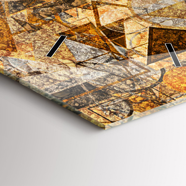 Vertical wall clock Geometric Shapes