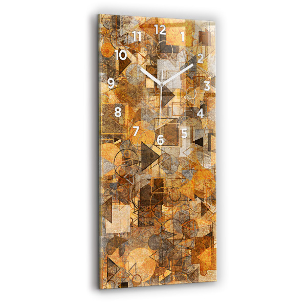 Vertical wall clock Geometric Shapes
