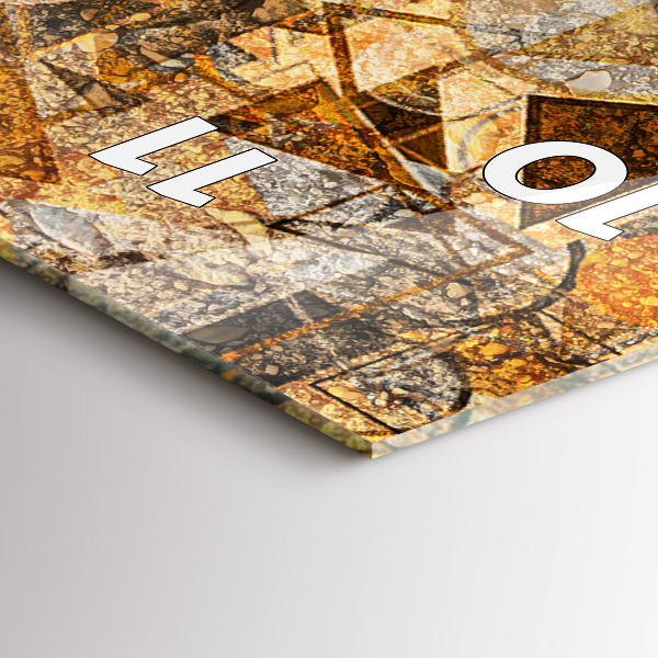 Vertical wall clock Geometric Shapes