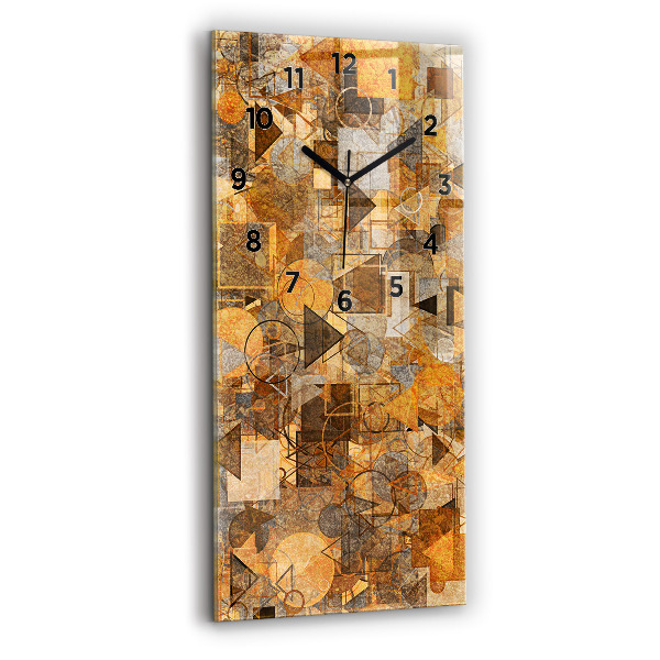 Vertical wall clock Geometric Shapes