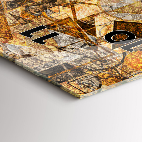 Vertical wall clock Geometric Shapes