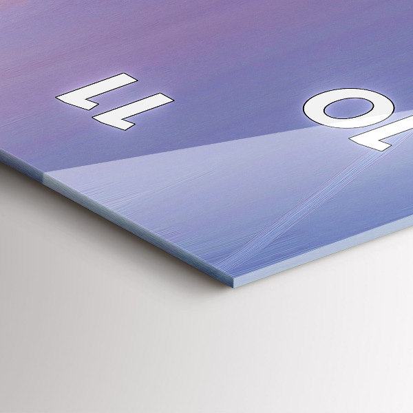 Vertical wall clock Seascape