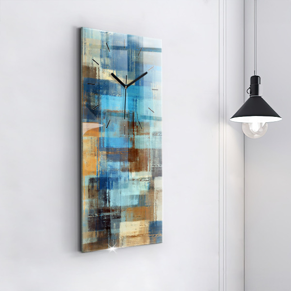 Vertical wall clock Colorful background - abstract