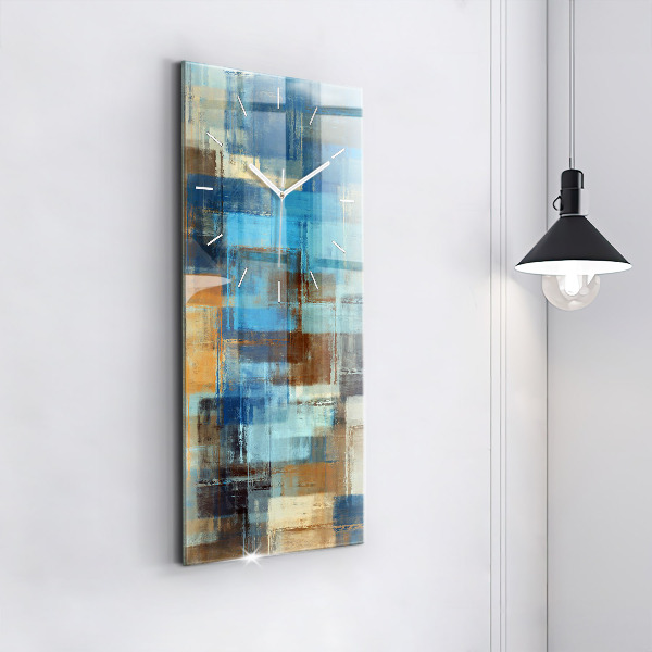 Vertical wall clock Colorful background - abstract