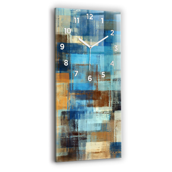 Vertical wall clock Colorful background - abstract