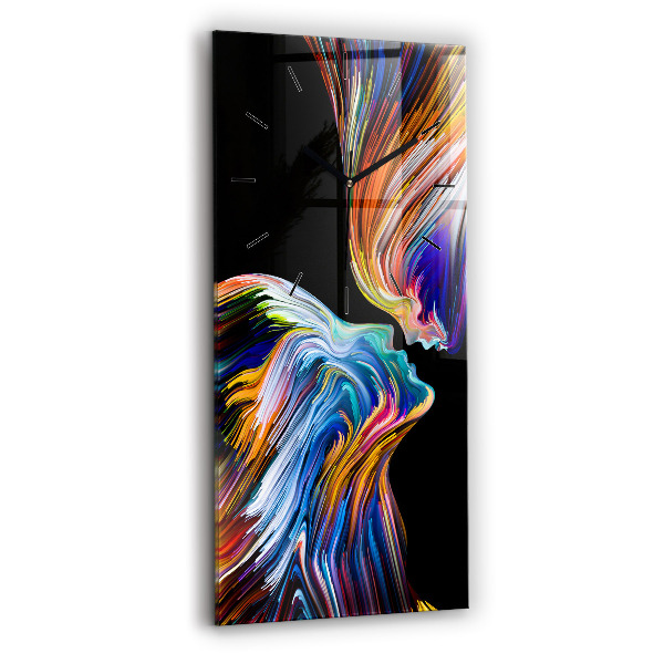 Vertical wall clock Emotional art
