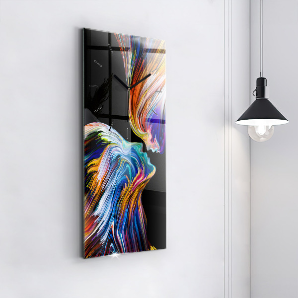 Vertical wall clock Emotional art