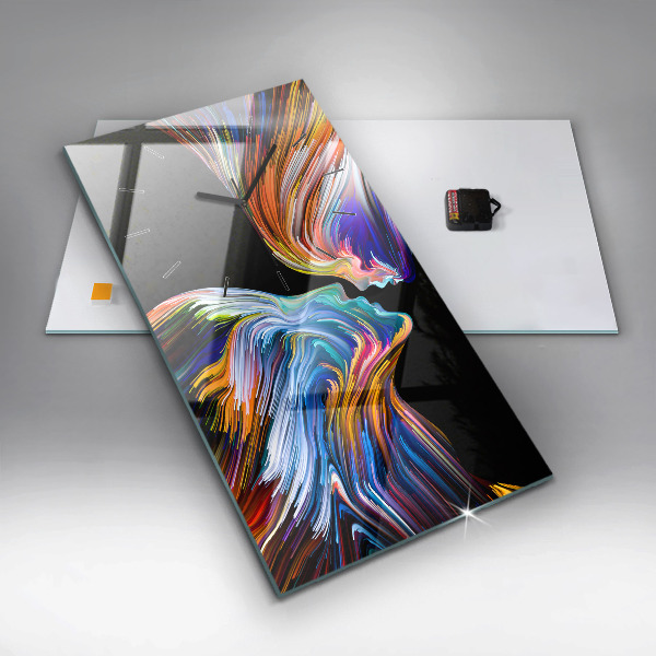 Vertical wall clock Emotional art