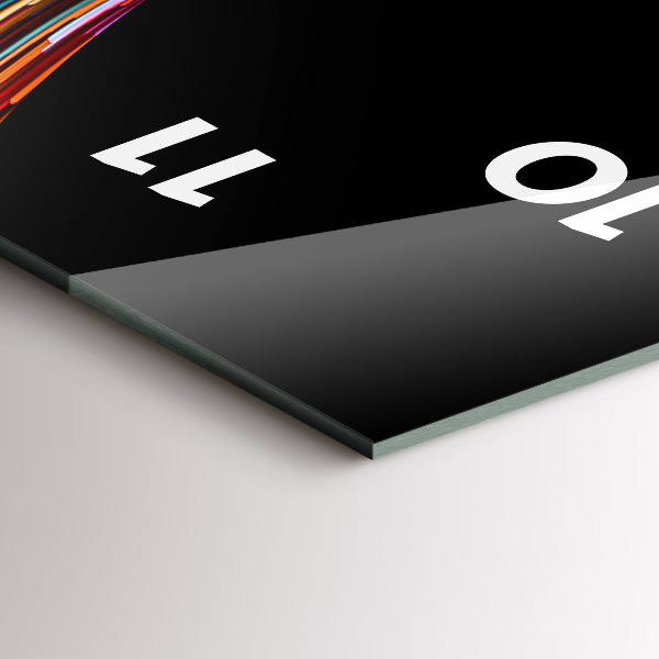 Vertical wall clock Emotional art