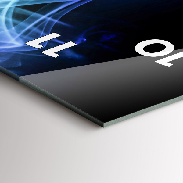 Vertical wall clock Abstract colorful lines