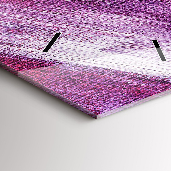 Vertical wall clock Acrylic paint texture