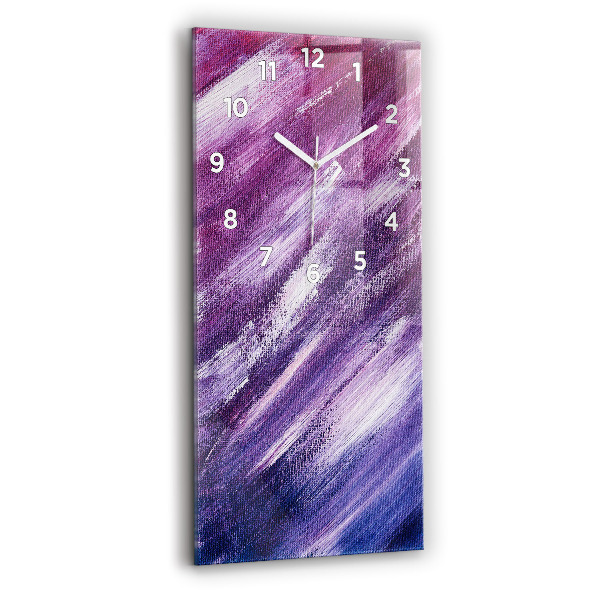 Vertical wall clock Acrylic paint texture