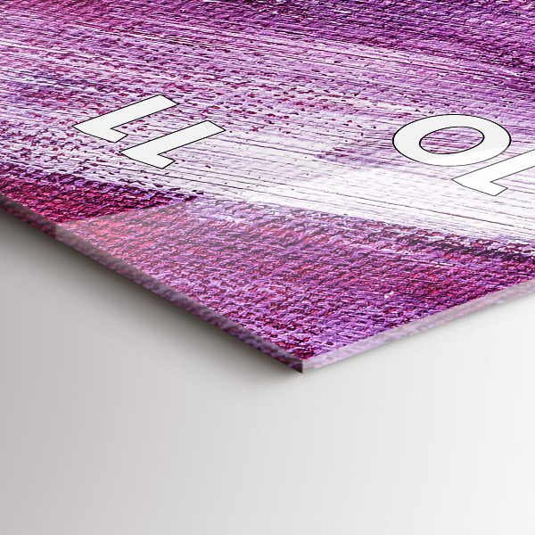 Vertical wall clock Acrylic paint texture