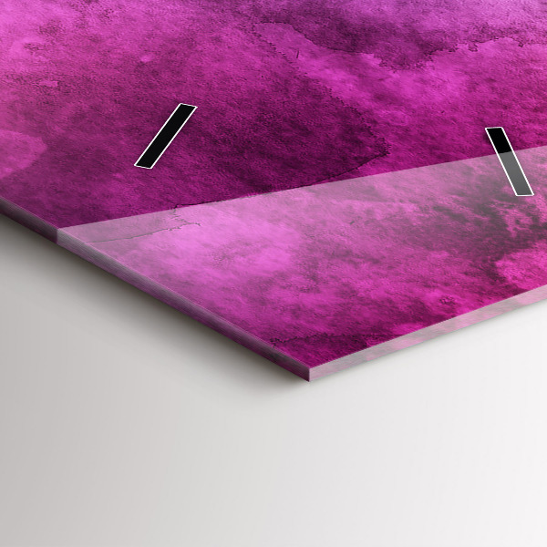 Vertical wall clock Colored Spots