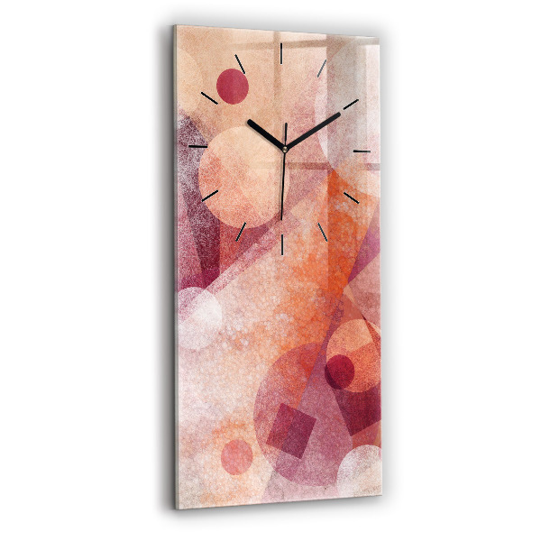 Vertical wall clock Geometric abstraction