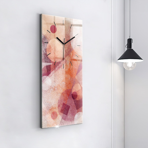 Vertical wall clock Geometric abstraction