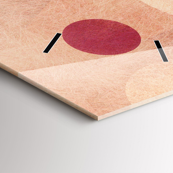 Vertical wall clock Geometric abstraction