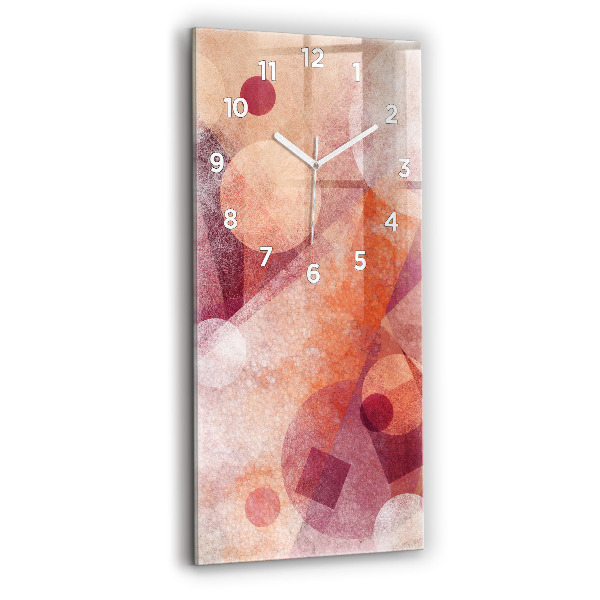 Vertical wall clock Geometric abstraction