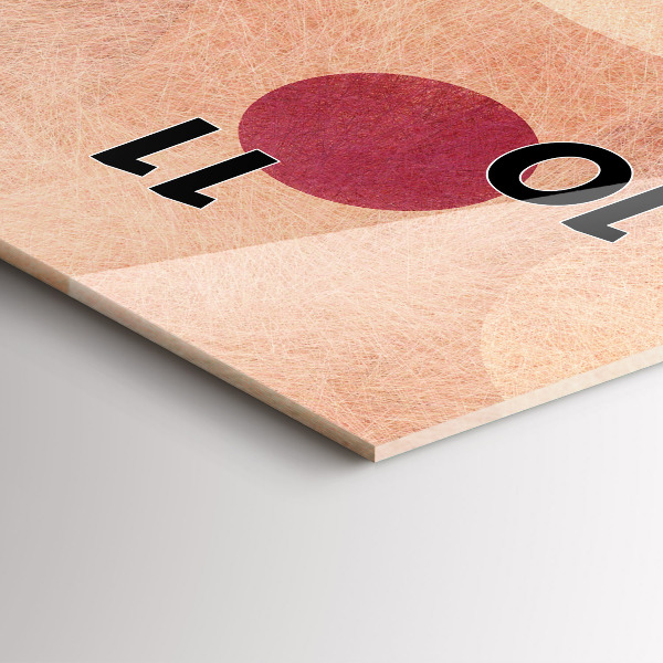 Vertical wall clock Geometric abstraction