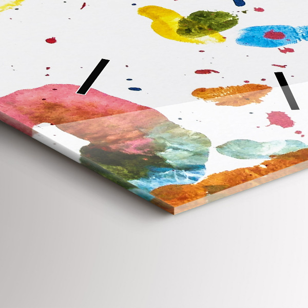 Vertical wall clock Children's handprints