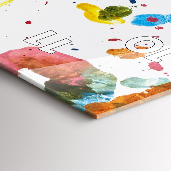 Vertical wall clock Children's handprints